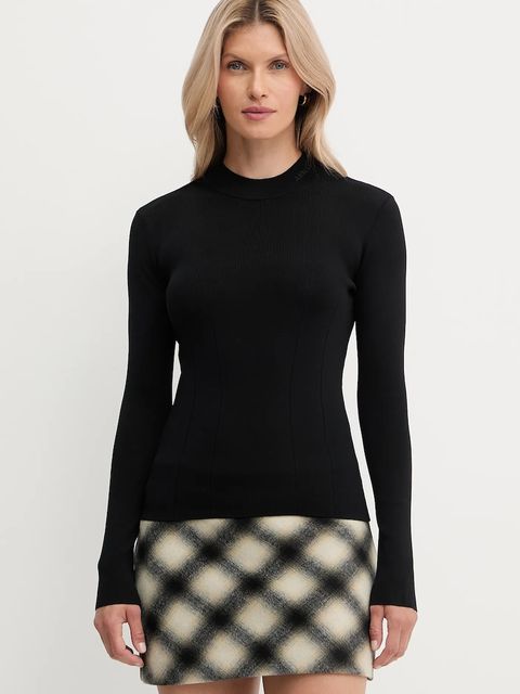 Armani Exchange sweter damski kolor czarny lekki XW000763 AF10352 - zdjęcie produktu nr 1