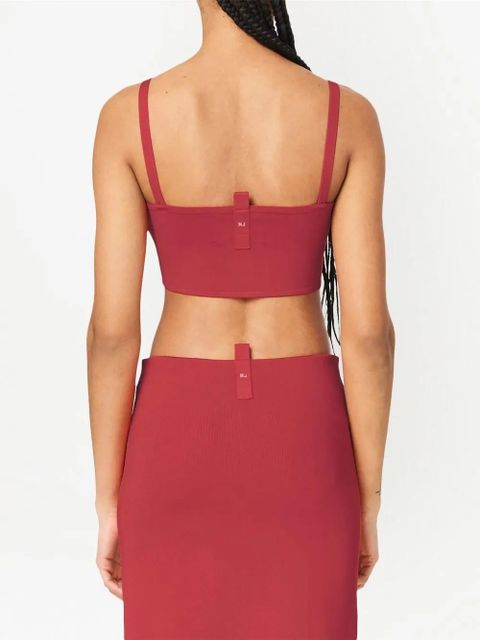 Marc Jacobs The Bandeau knitted crop top - Red