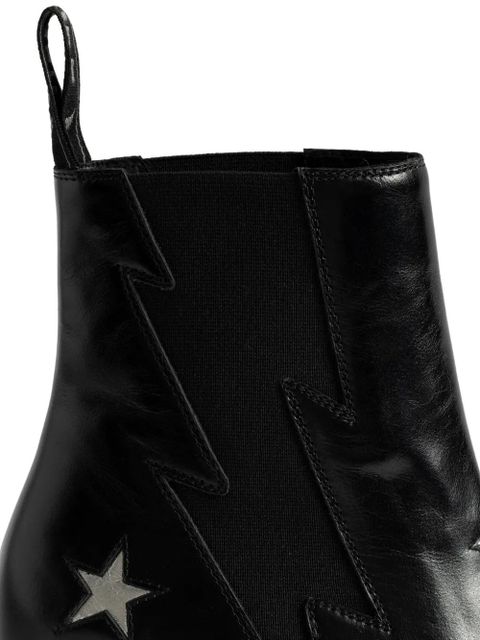 Zadig&Voltaire 60mm Tyler stars lightning boots - Black