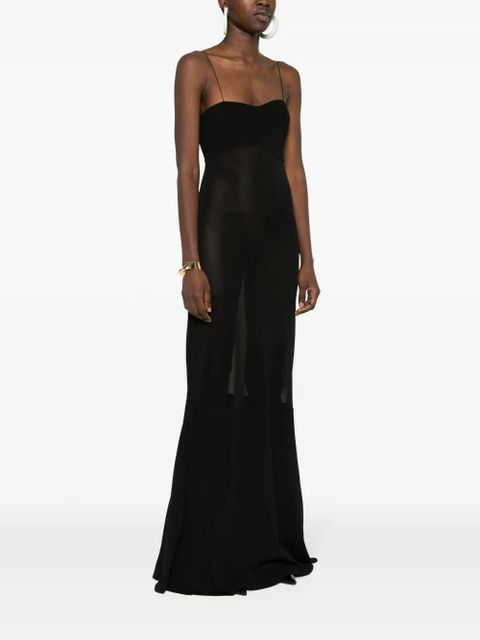 Jacquemus fine-knit maxi dress - Black