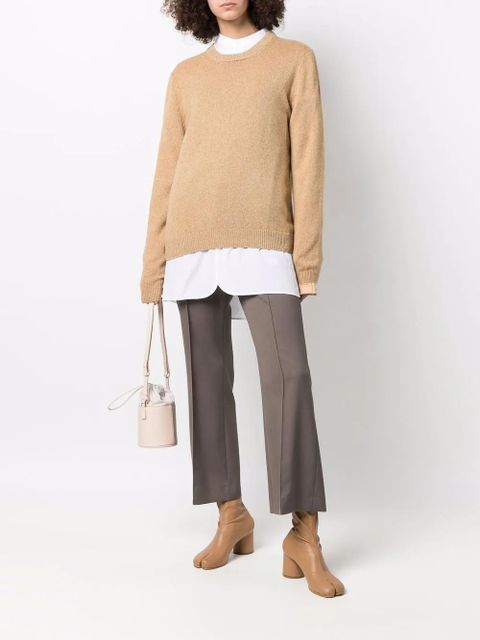 Maison Margiela round neck knit jumper - Neutrals - zdjęcie produktu nr 2