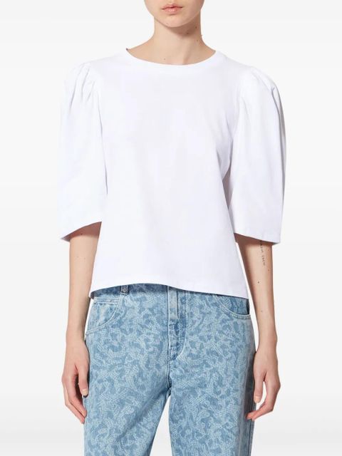 ISABEL MARANT Maeliss Tee puff-sleeve T-shirt - White