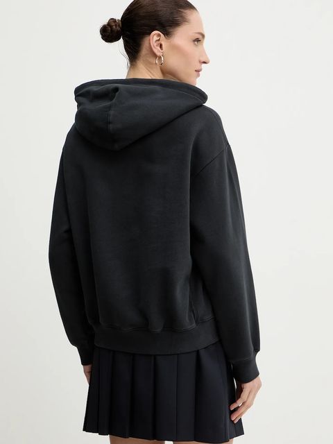 Levi's bluza bawełniana damska kolor szary z kapturem gładka A7296 - zdjęcie produktu nr 2