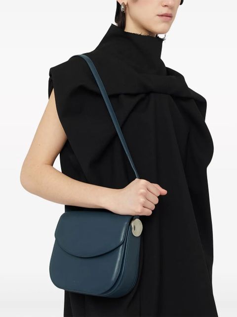 Jil Sander Coin leather crossbody bag - Blue - zdjęcie produktu nr 2