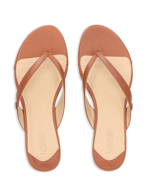 Lauren Ralph Lauren 35mm thong-style sandals - Brown