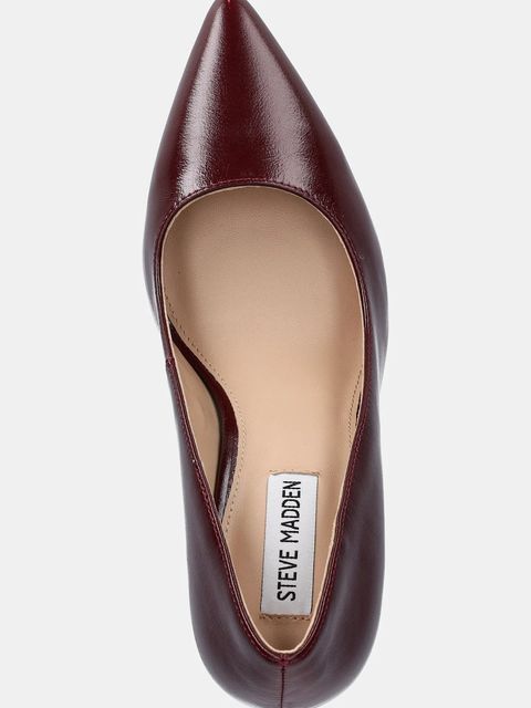 Steve Madden szpilki skórzane Secured kolor bordowy 11004877