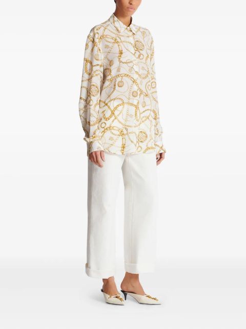 Balmain silk shirt - White