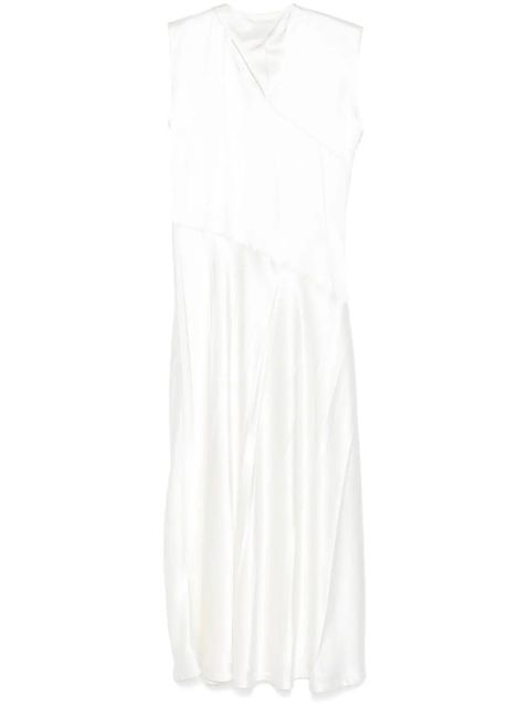 Jil Sander satin midi dress - White - zdjęcie produktu nr 1