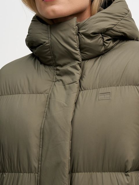 Tommy Hilfiger kurtka puchowa kolor zielony zimowa WW0WW46536