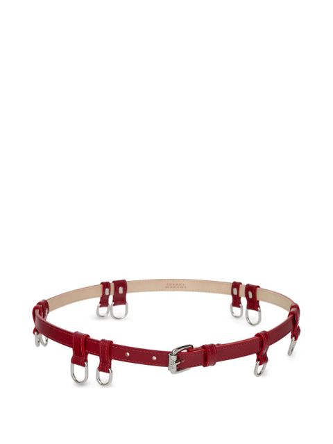 ISABEL MARANT leather rings-detailing belt - Red - zdjęcie produktu nr 1