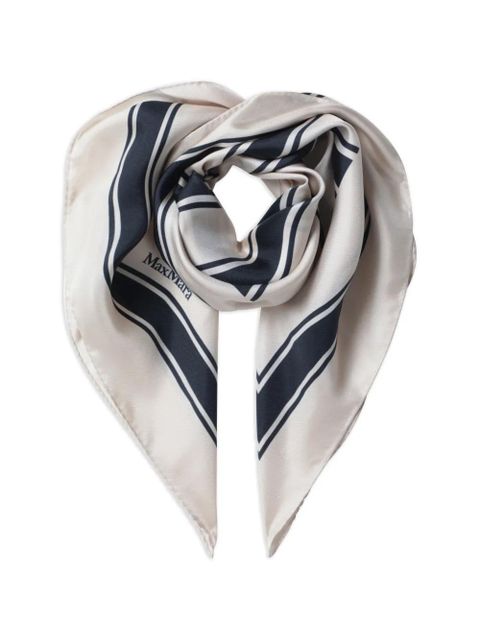 Max Mara striped scarf - Neutrals - zdjęcie produktu nr 2
