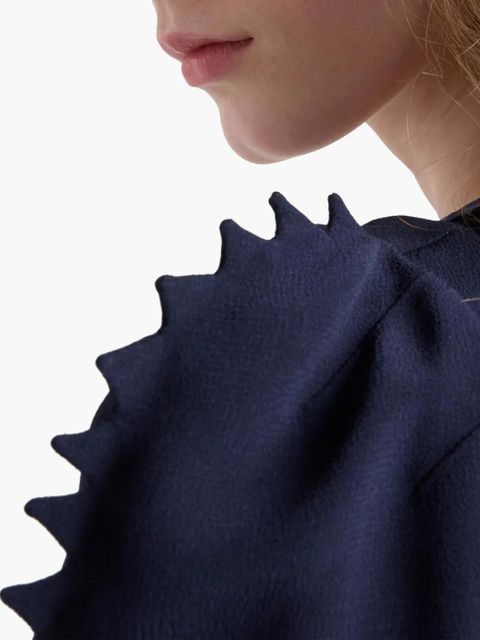 Prada satin-crepe dress - Blue