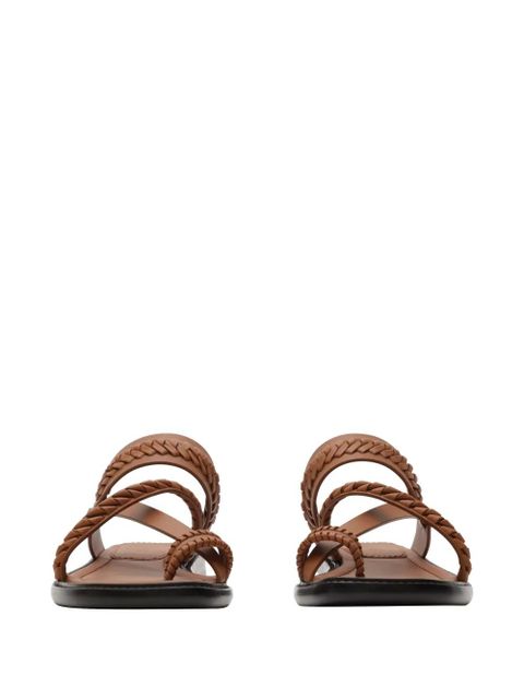 Burberry leather Baez sandals​ - Neutrals