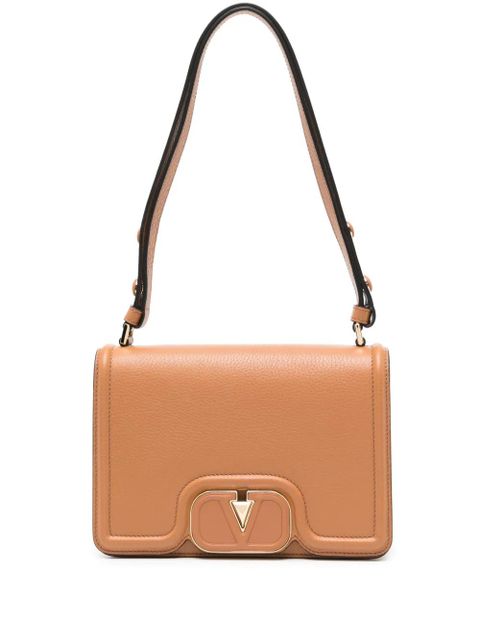 Valentino Garavani VLogo leather shoulder bag - Brown - zdjęcie produktu nr 1