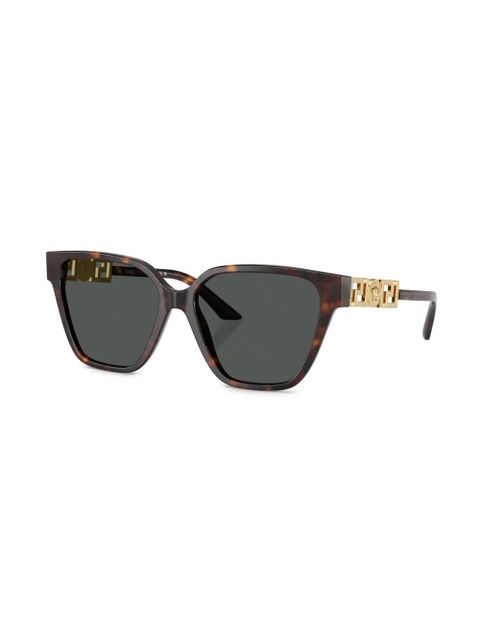 Versace Eyewear Greca strass butterfly-frame sunglasses - Brown - zdjęcie produktu nr 2