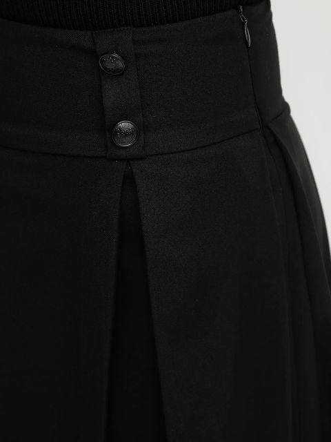 Morgan spódnica JOSH.F kolor czarny mini rozkloszowana JOSH.F