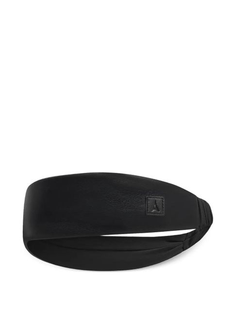 Manière De Voir Lilou faux-leather headband - Black - zdjęcie produktu nr 1