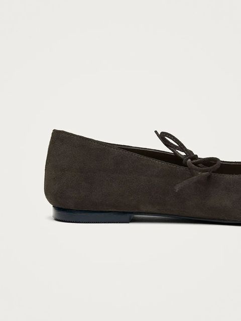 Alohas baleriny zamszowe Sway kolor brązowy S100946-01