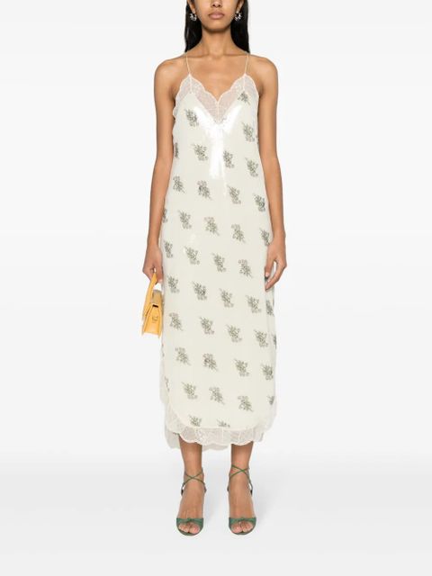 Zadig&Voltaire Risty sequinned maxi dress - Yellow