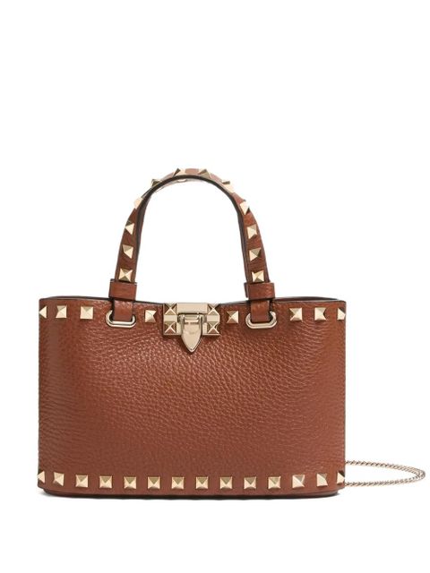 Valentino Garavani Mini Rockstud embellished tote bag - Brown - zdjęcie produktu nr 1