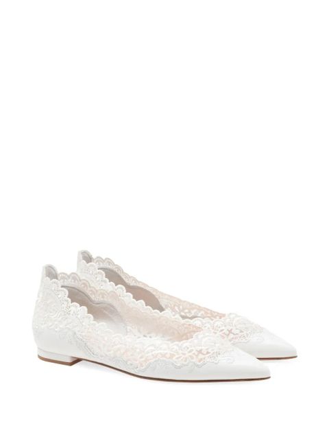 Gianvito Rossi Evie ballerina shoes - White - zdjęcie produktu nr 2