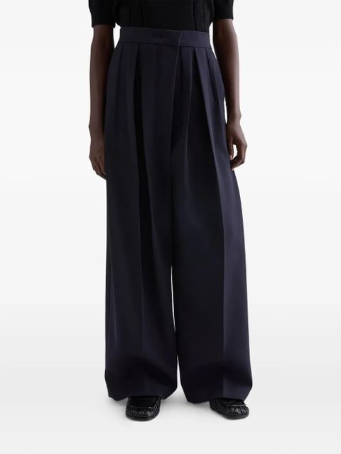 Jil Sander pleated tailored trousers - Blue
