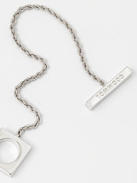 Tom Wood bransoletka srebrna Square Rope Bracelet - zdjęcie produktu nr 1