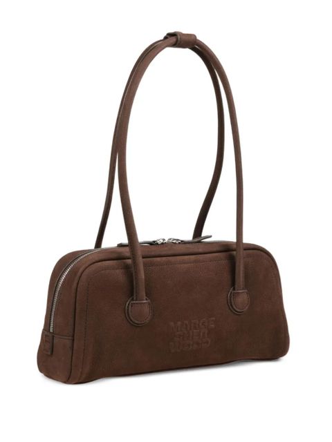 Marge Sherwood logo-detail nubuck shoulder bag - Brown