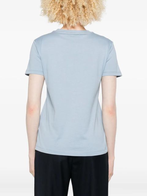 Max Mara embroidered pocket T-shirt - Blue