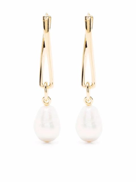 Missoma baroque pearl-twist drop earrings - Gold - zdjęcie produktu nr 1