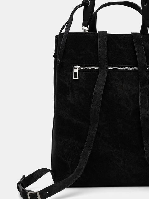 Desigual plecak ROMEO FLORAL TOTAL B damski kolor czarny duży z aplikacją 25WAKP06 - zdjęcie produktu nr 2