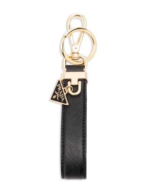 Prada leather key chain - Black