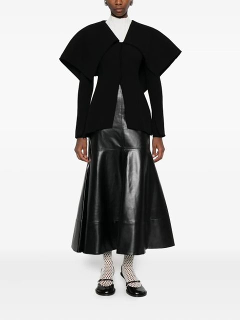 A.W.A.K.E. Mode wide-collar long-sleeve jacket - Black - zdjęcie produktu nr 2