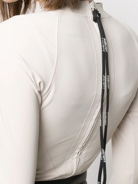 AMBUSH rear zip fastening top - Neutrals