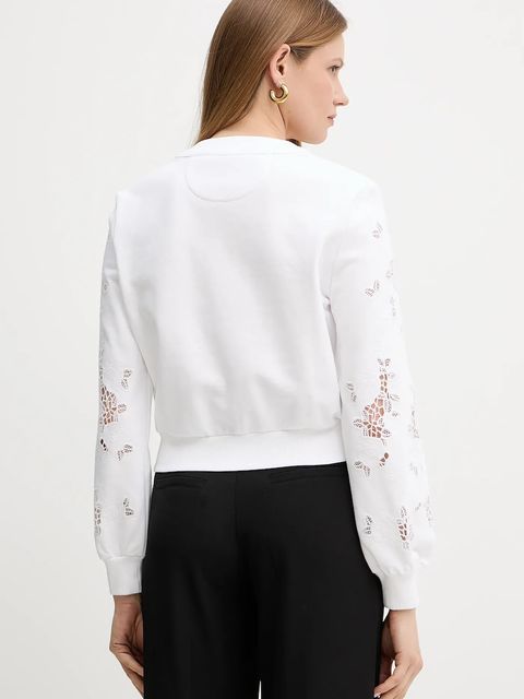 Guess kardigan damski kolor biały lekki W5GQ11 KCWY1