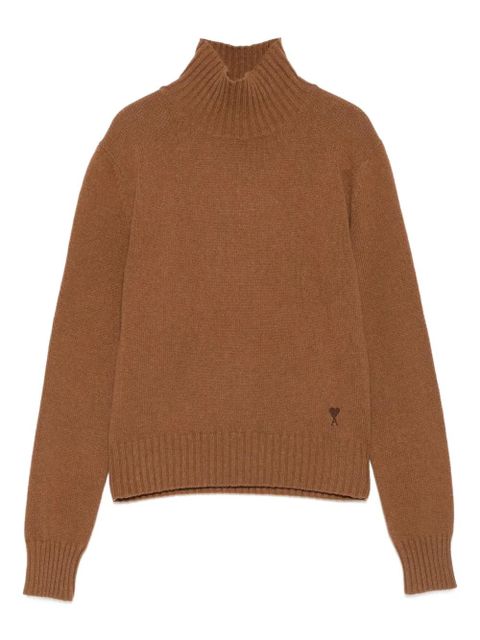 AMI Paris turtleneck sweater - Brown - zdjęcie produktu nr 1