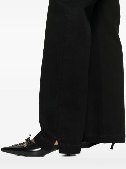 The Attico straight-leg jeans - Black