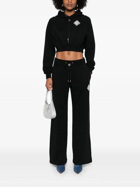 Casablanca embellished cropped hoodie - Black - zdjęcie produktu nr 2