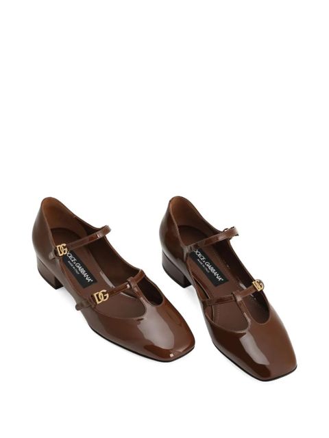 Dolce & Gabbana DG buckle-detail pumps - Brown