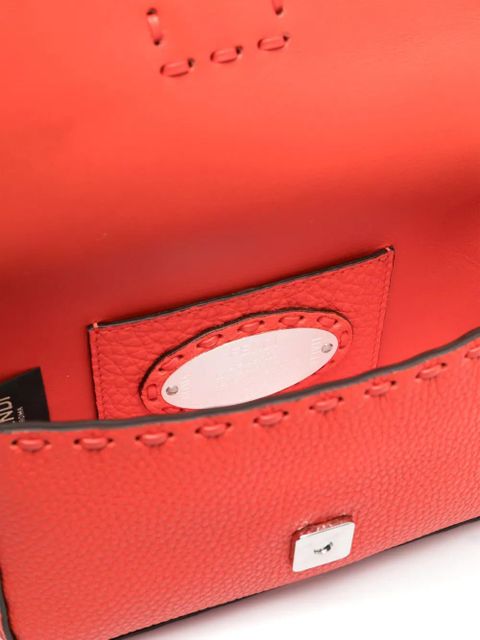 FENDI Baguette leather mini bag - Red