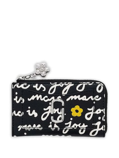 Marc Jacobs The Joy floral-print zip-top wallet - Black - zdjęcie produktu nr 1