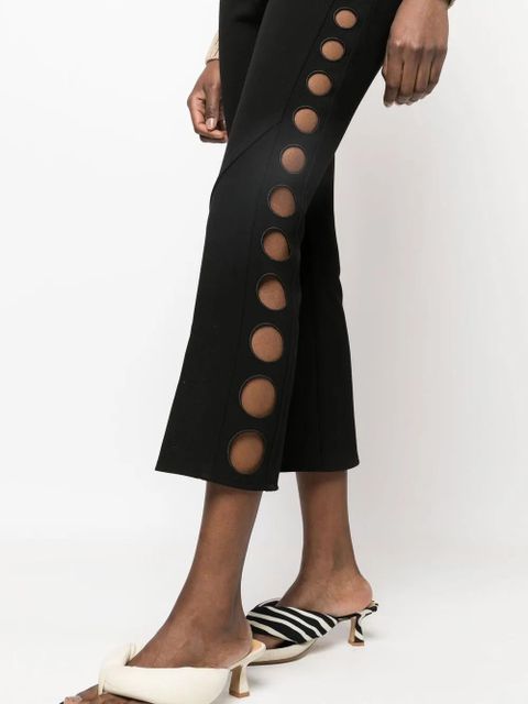 Cult Gaia high-waisted cropped pants - Black