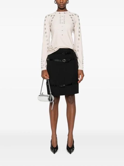 Coperni stud-embellished t-shirt - Neutrals