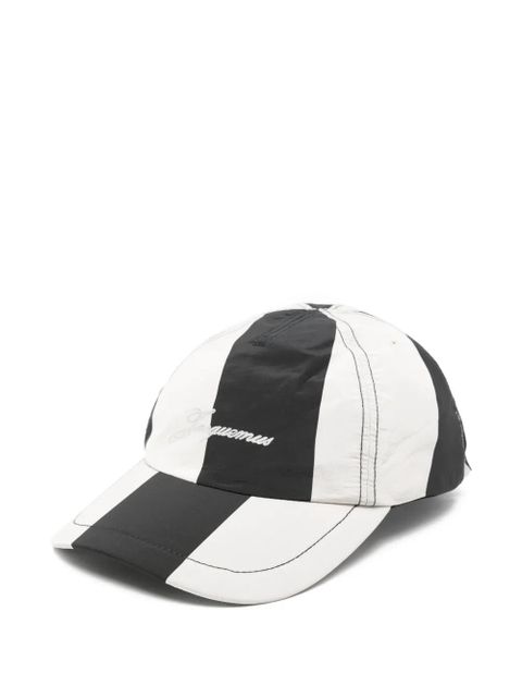 Jacquemus La Casquette Baluchon striped cap - White - zdjęcie produktu nr 1