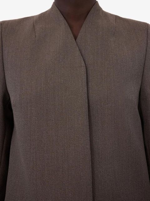 LouLou de Saison RASCA V-neck twill jacket - Brown