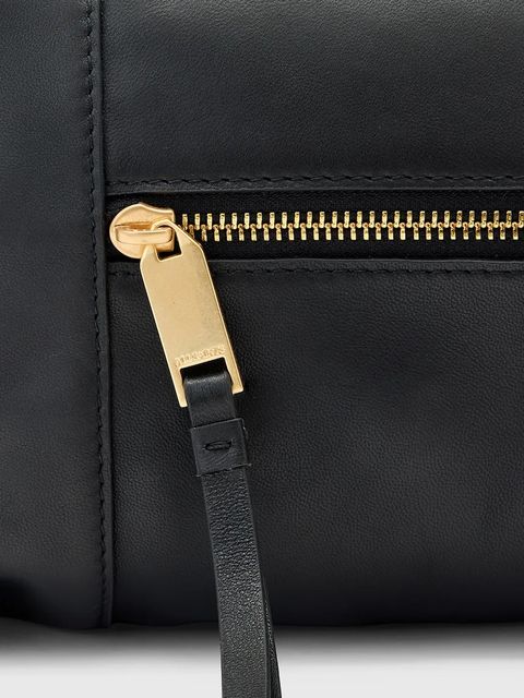 AllSaints torebka skórzana VEGA kolor czarny W195XD