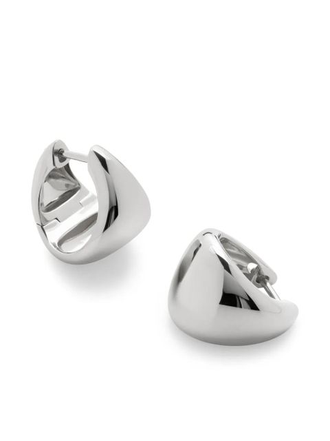 Monica Vinader small Tapered Hoop earrings - Silver - zdjęcie produktu nr 2