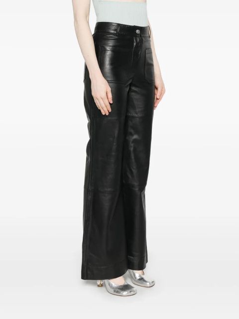 Victoria Beckham leather trousers - Black - zdjęcie produktu nr 2