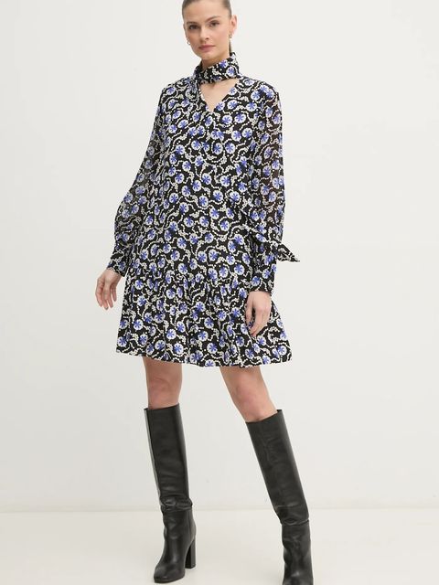 DIANE VON FURSTENBERG sukienka kolor czarny mini rozkloszowana DVFDL4S045 - zdjęcie produktu nr 1