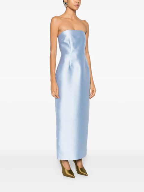 Solace London Renee strapless midi dress - Blue